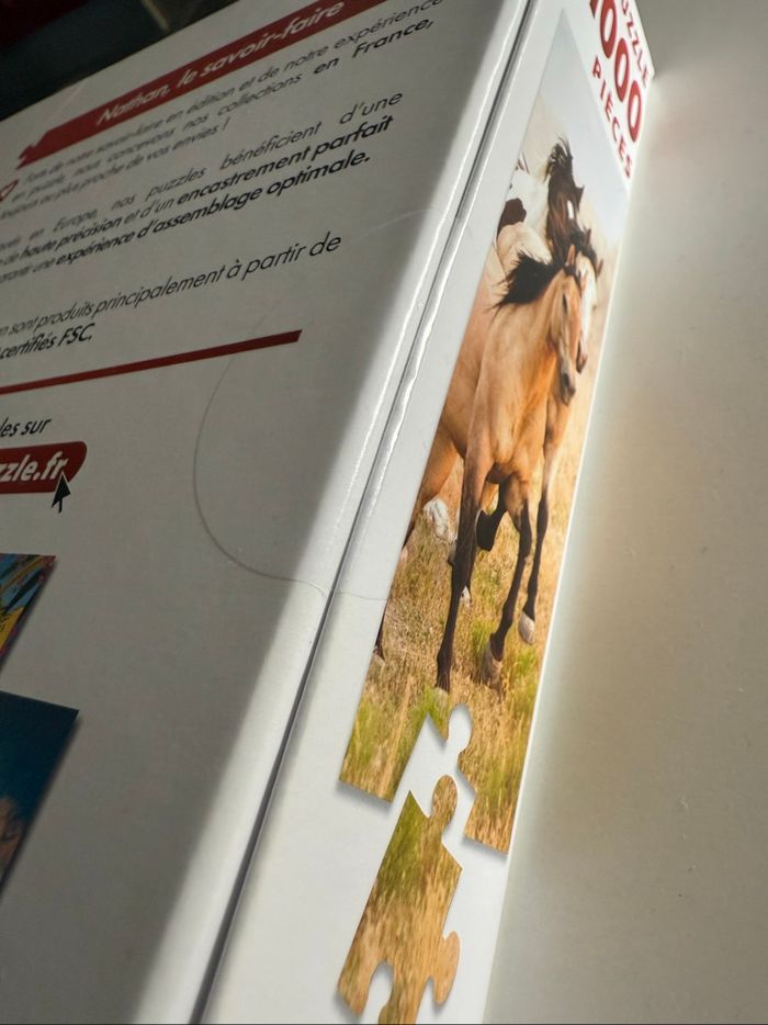 Puzzle 1000 pièces chevaux - photo numéro 3