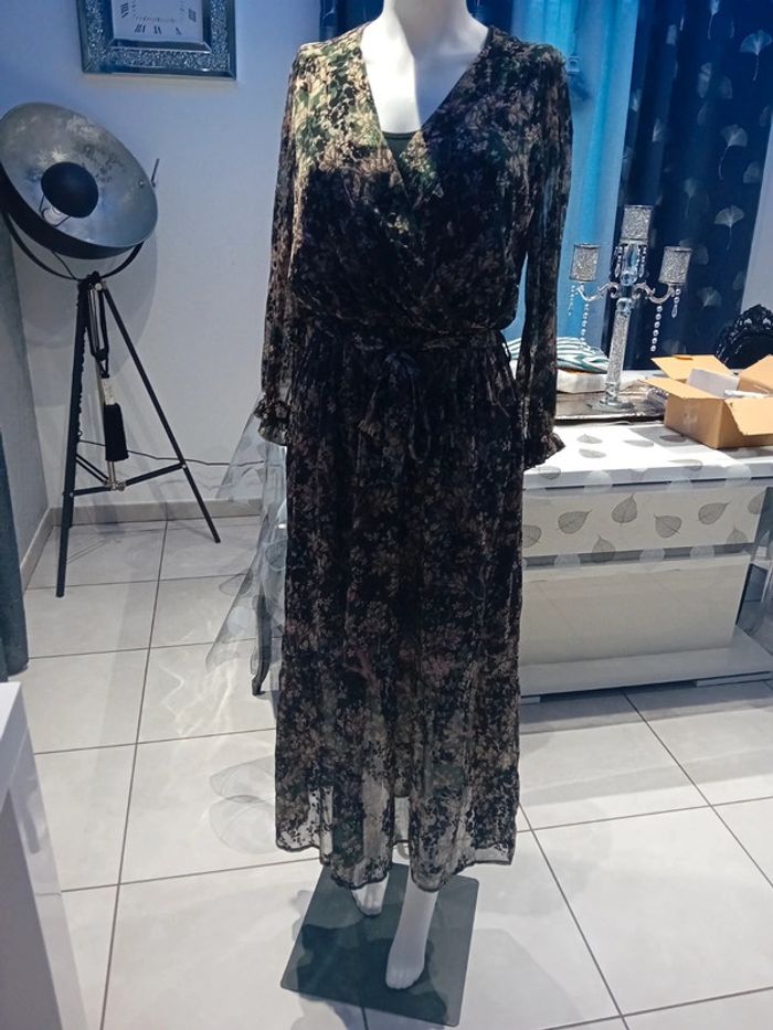 Robe vintage dressing taille s/m - photo numéro 3