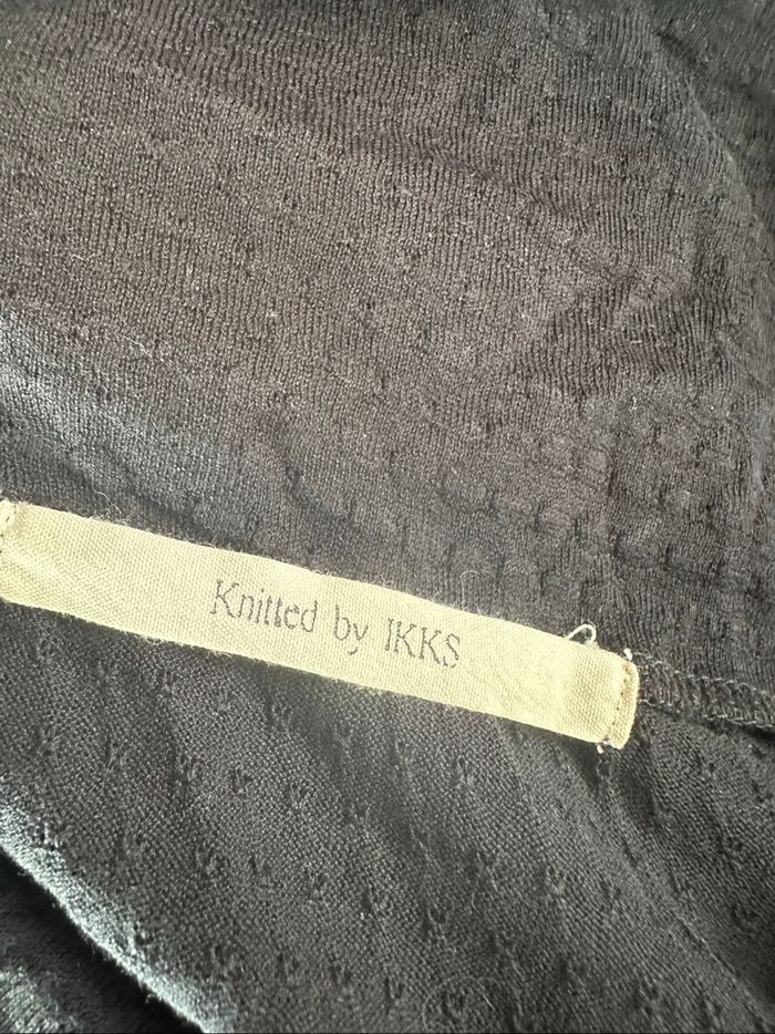 Robe noire maille ajourée IKKS T38 M - photo numéro 6