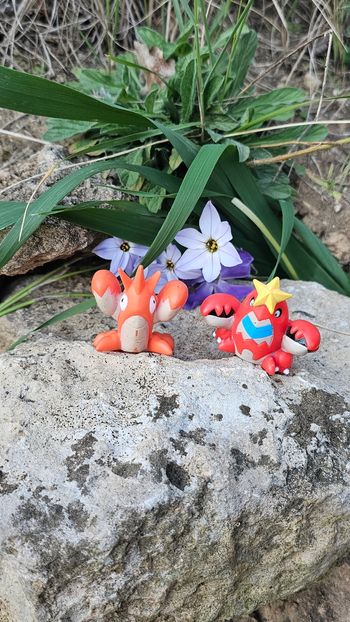 Super figurine Pokemon Nintendo finger puppet évolution ecrapince Colhomard 