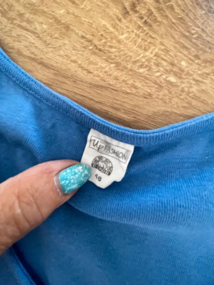 Robe coton bleu UpFashion - photo numéro 4