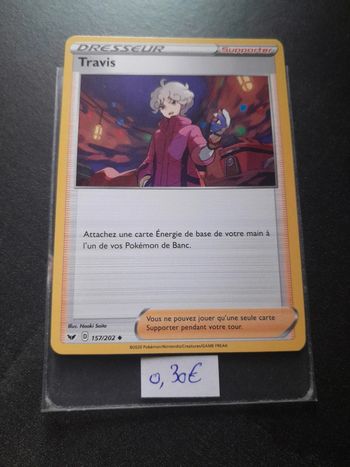 Carte Pokémon Travis 157/202