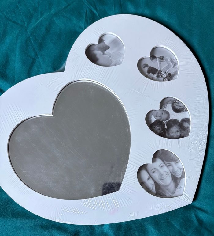 Cadre photo + miroir forme cœur - photo numéro 2