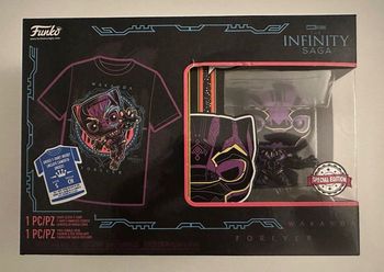 Funko Pop & T-Shirt Black Panther Taille S