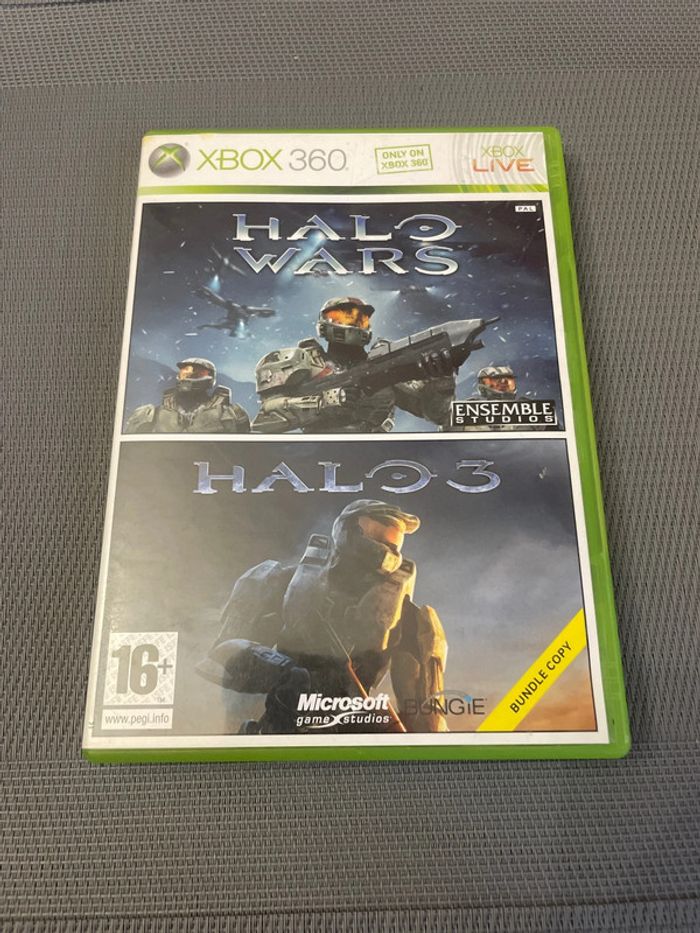 Halo Wars + Halo 3 Jeu Xbox 360 Bundle Pack