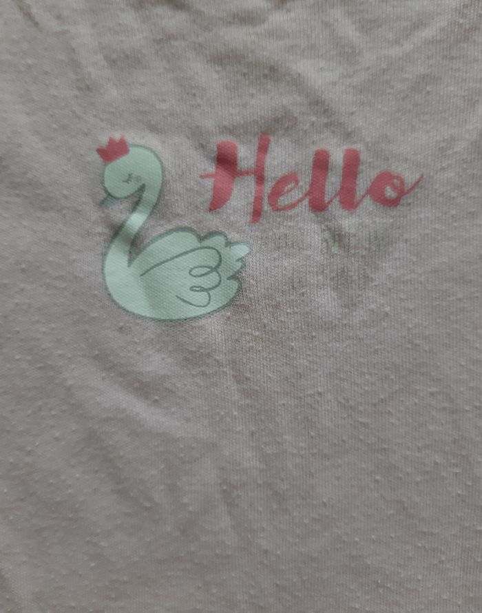 lot de 2 bodies manches courtes fille - cygnes - 2 ans - 92 cm - photo numéro 7