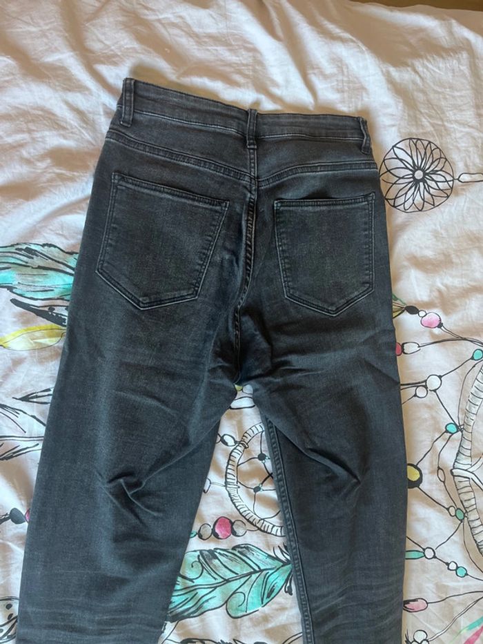 Jean, taille haute gris H&M - photo numéro 5