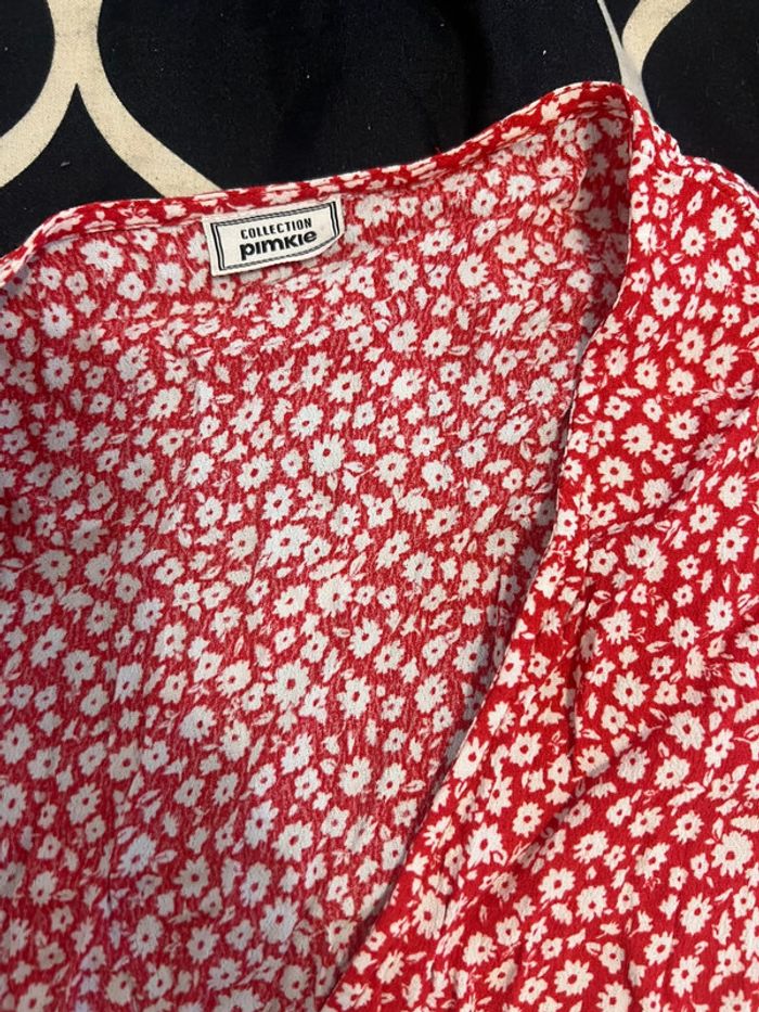 Robe portefeuille rouge Pimkie taille 38 - photo numéro 5