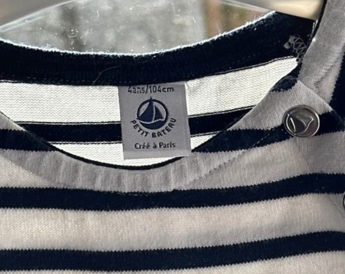 Petite robe marinière petit bateau taille 4ans - photo numéro 3