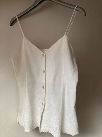 Top à bretelles brodé Caroll