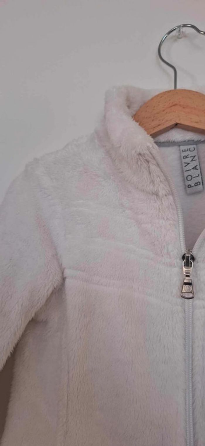 Sous-tenue 2 pièces de ski en polaire blanc – Poivre Blanc – 4 ans – très bon état proche du neuf Valeur magasin 140€❄️ - photo numéro 5