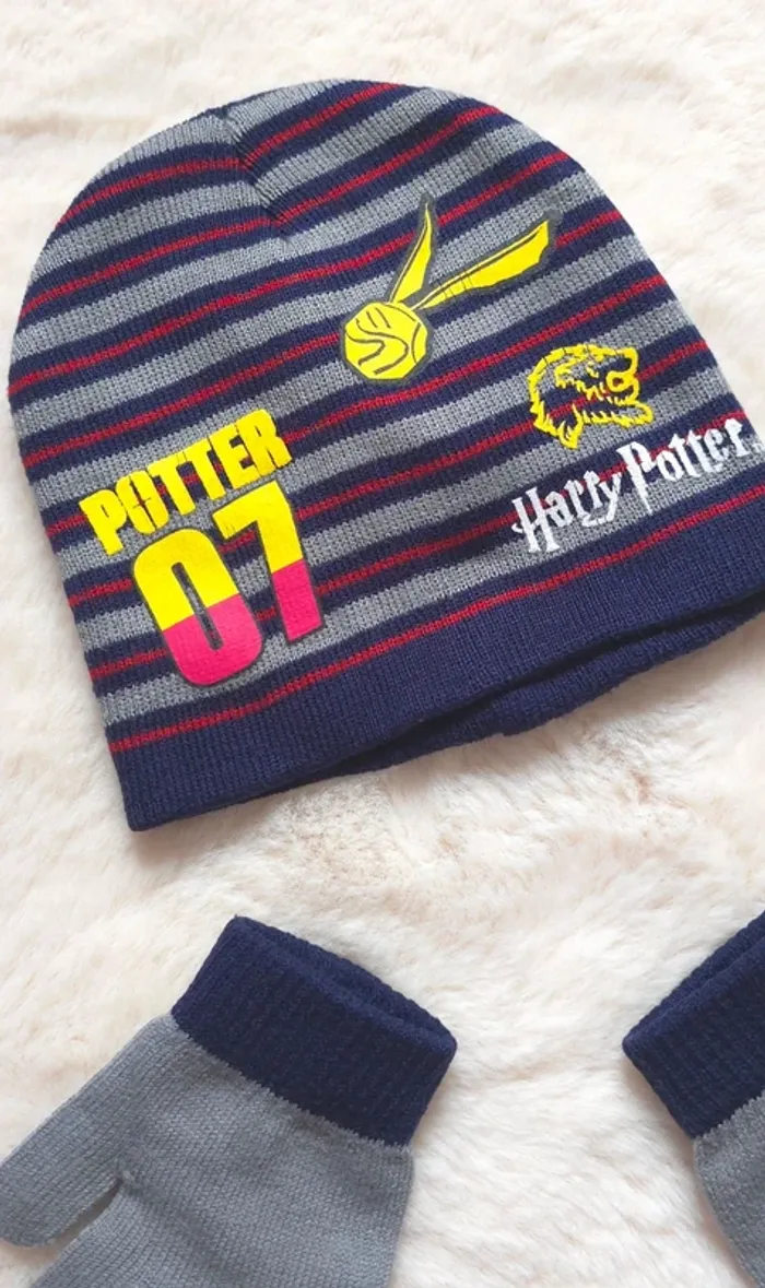 Bonnet + gants harry Potter - photo numéro 2