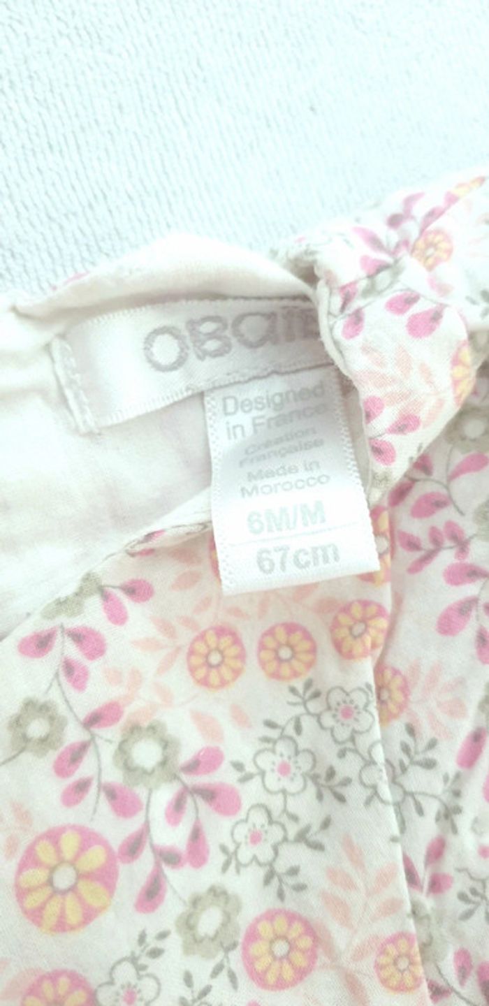 Robe été bébé fille 6 mois + culotte - photo numéro 2