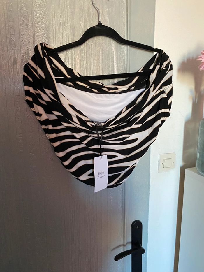 Maillot de bain culotte zébrée