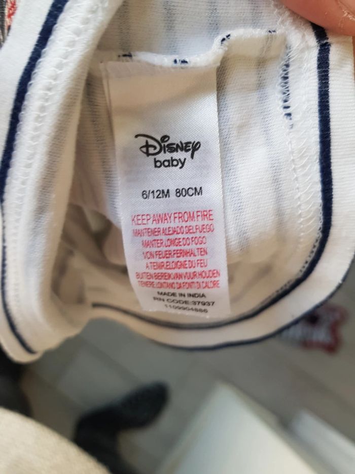 Tshirt manche courte Mickey Disney taille 6/12 mois - photo numéro 4