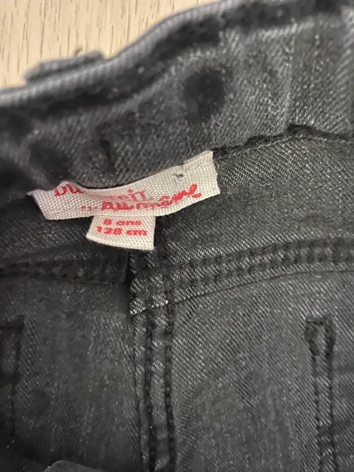 Jean pantalon noir dpam jogging survêtement gris fleurs sergent major 8 ans - photo numéro 7