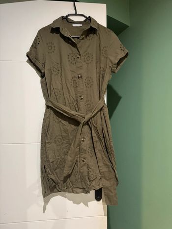 Robe manche courte kaki