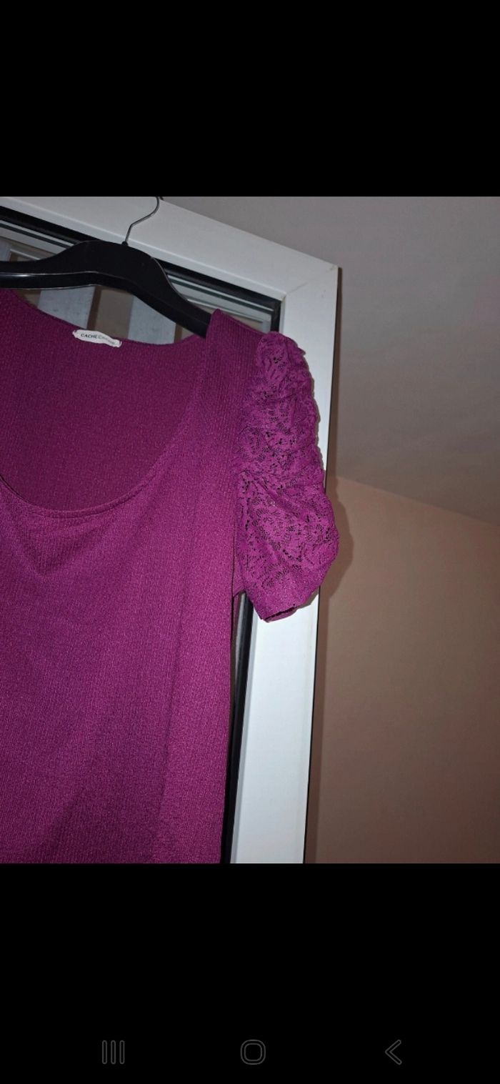 Tee shirt femme cache cache taille L - photo numéro 2