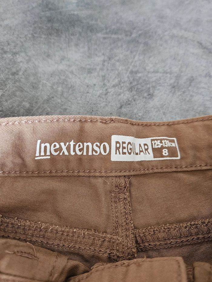 Pantalon chino régular unisexe - Taille 8 ans (125-131cm) - In Extenso (NEUF étiquetté) - Camel - photo numéro 2