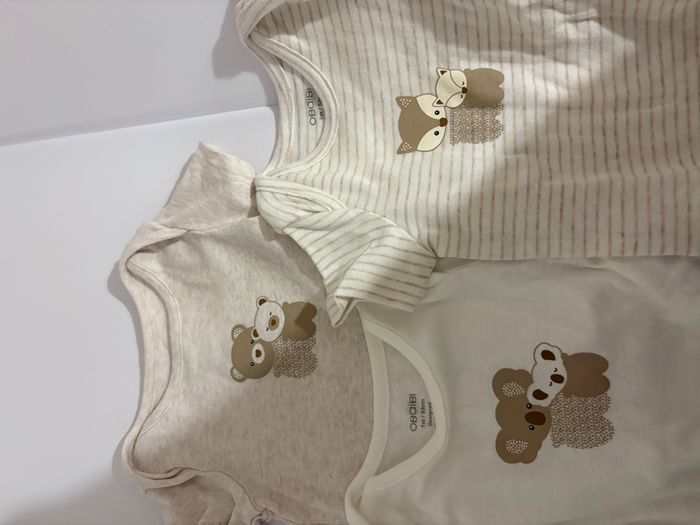 Lot de 3 bodies manche courte