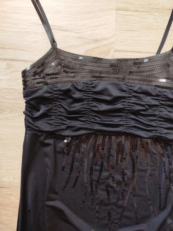 Débardeur noir à strass taille 36 - photo numéro 2