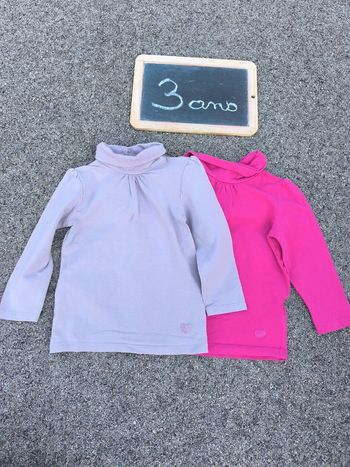 Lot de 2 T-shirts manches longues taille 3 ans en très bon état