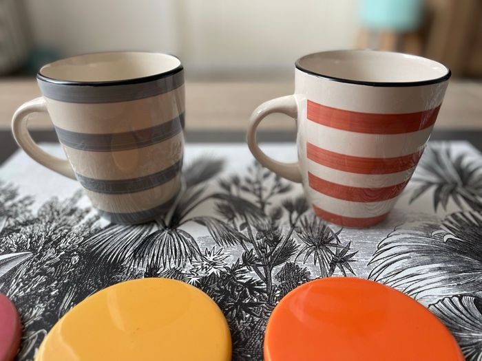 Lot mugs et sous mugs/tasses neufs - photo numéro 2