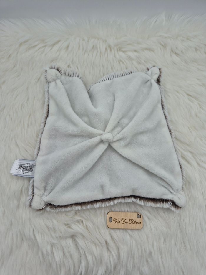 Doudou plat carré Ours Flocons BN051 Baby Nat - photo numéro 3