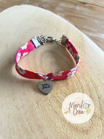Bracelet liberty avec gravure au choix