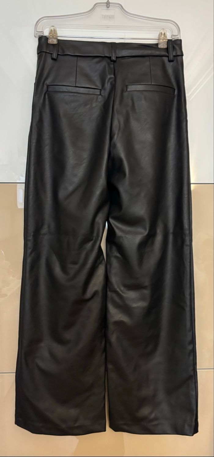 Pantalon large similicuir noir 40 - photo numéro 2