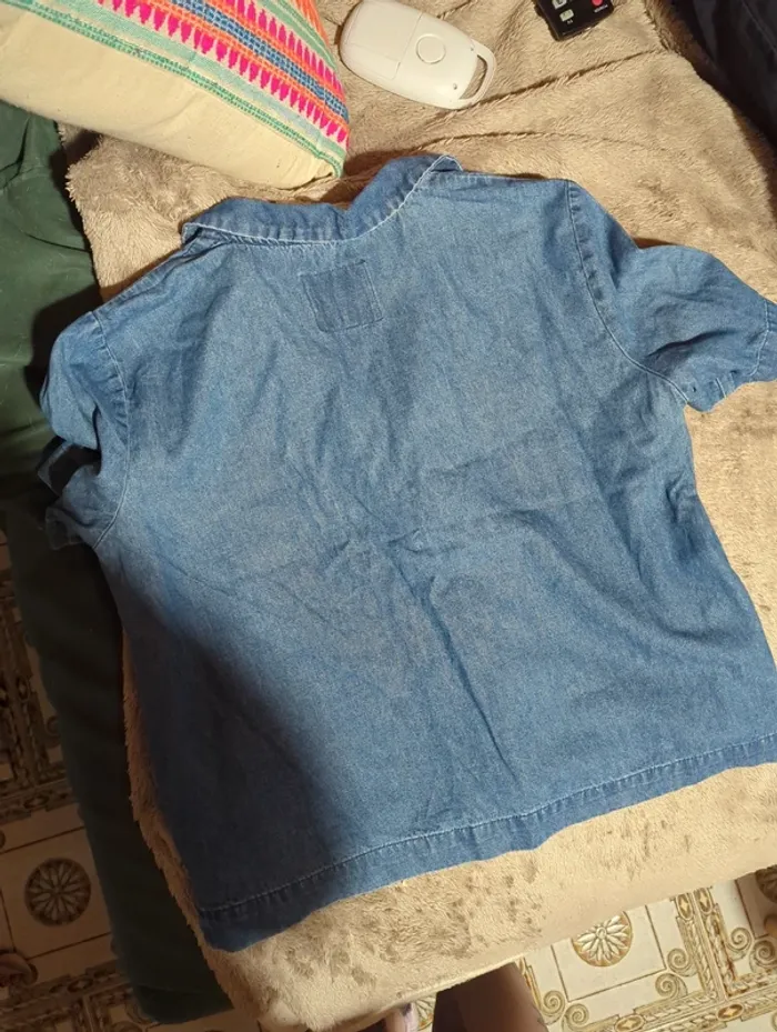 Top chemise en jean zara - photo numéro 6