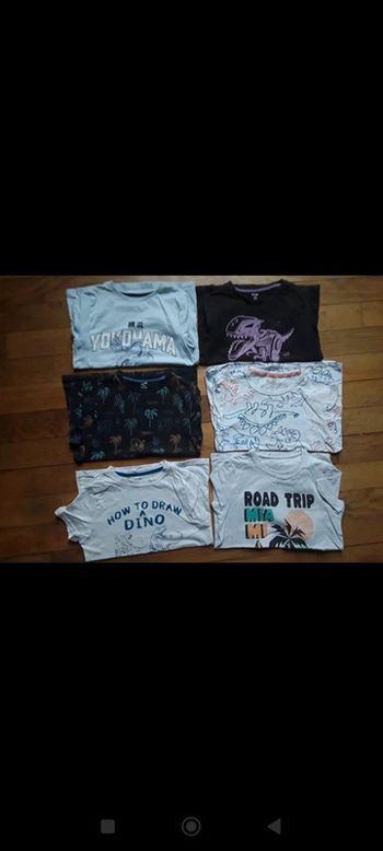 Lot de 6 tee shirts T10