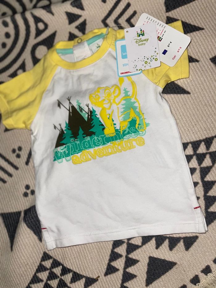 Tshirt orchestra simba le roi lion neuf jumeaux triplets 9 mois disney - photo numéro 2