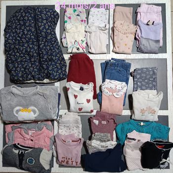 Lot automne/hiver fille 24 mois/ 2 ans
