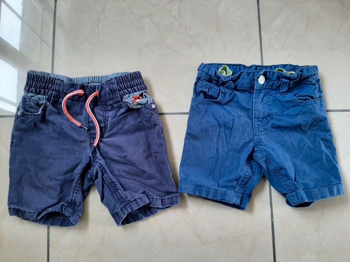 Lot de 2 shorts garçon 2 ans