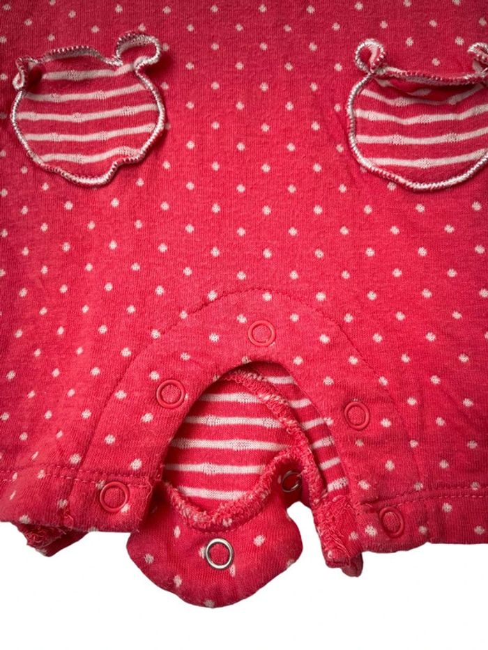 Combishort en coton épais rose à pois blancs - Noukie's 6 mois (68cm) - photo numéro 3
