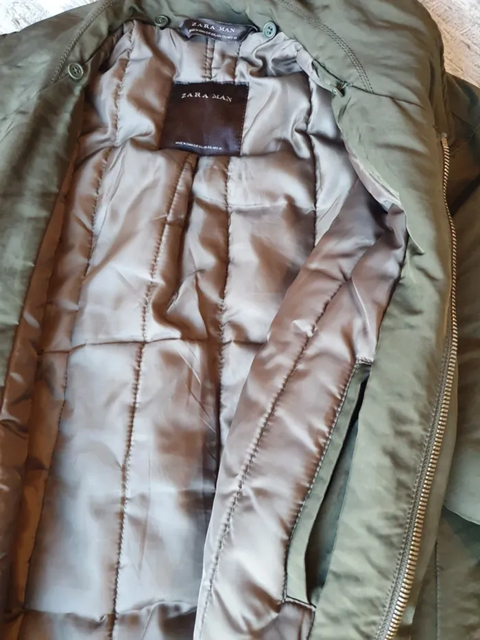 Veste Bombers Zara man kaki - photo numéro 5