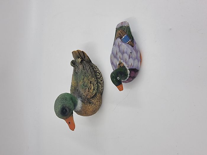Lot de deux canards décoratifs