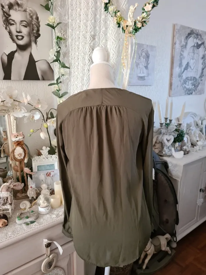 Blouse kaki Pimkie Taille S - photo numéro 2