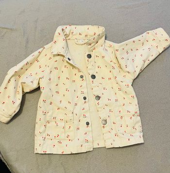 Veste jean à motif