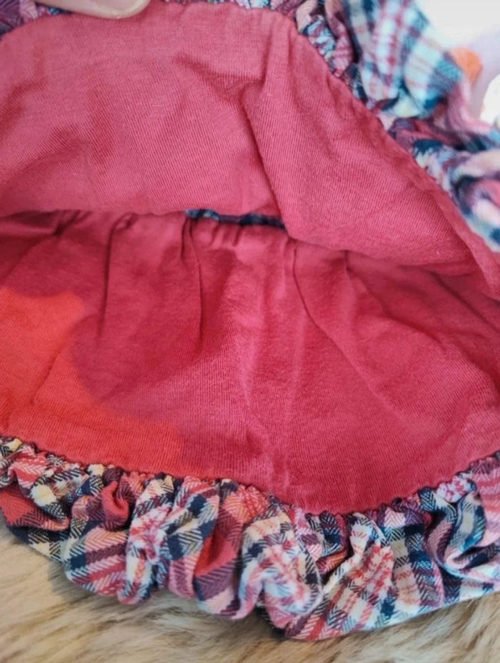 Jupe à carreaux rose tape à  l'oeil 3 mois - photo numéro 3