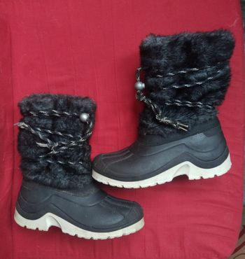 Bottes de neige à moumoute femme