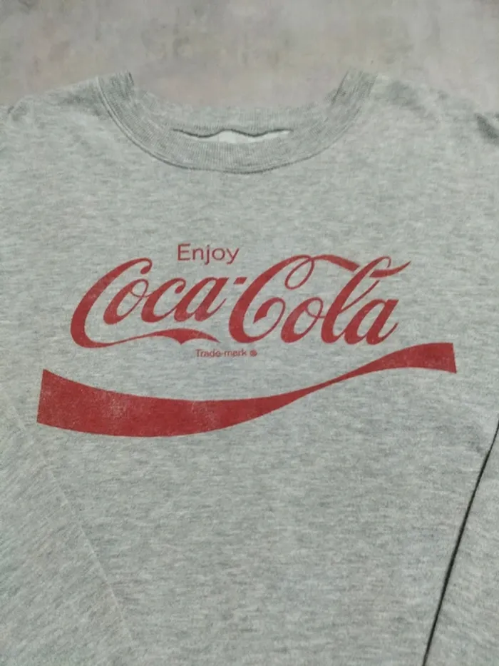 Sweat Coca-Cola gris – Taille L - photo numéro 3