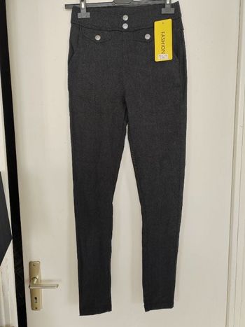 Pantalon noir effet jean 38