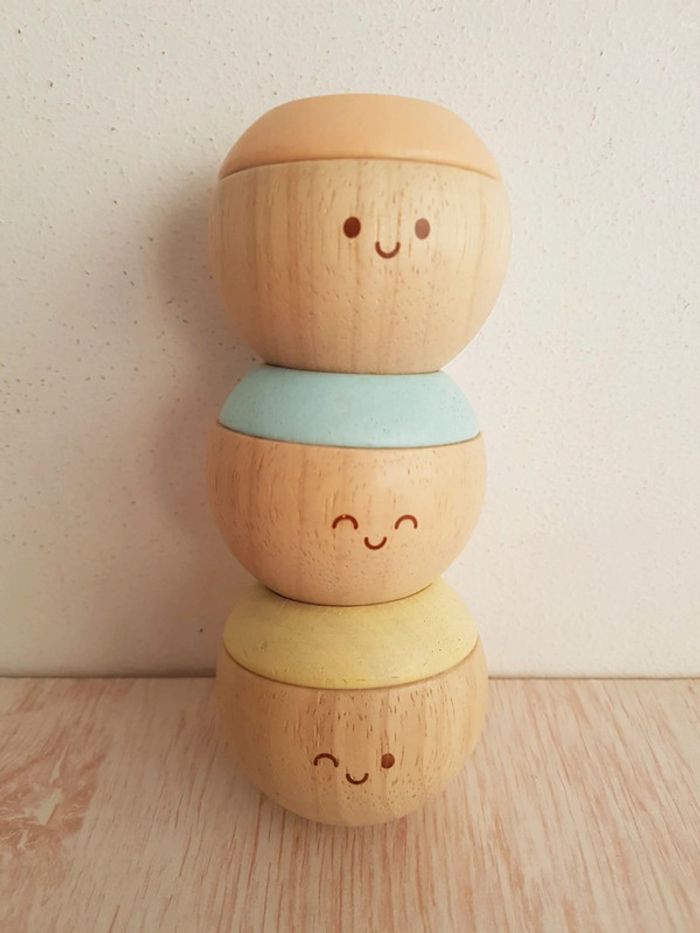 Têtes sensorielles culbuto pastel en bois de Plan toys - photo numéro 5