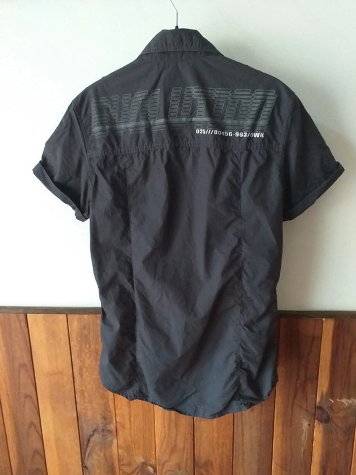 Chemise manches courtes anthracite - photo numéro 2