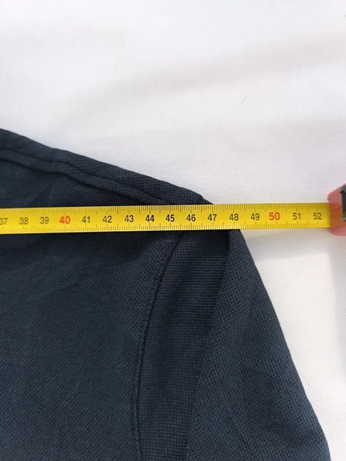 Sweat 1/4 zippé bleu marine logo blanc grosse tâche devant taille M Ralph Lauren homme - photo numéro 13