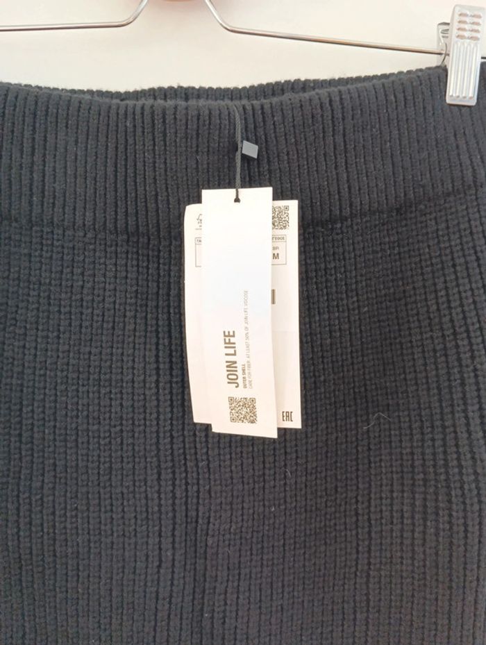 Mini jupe maille noire Zara taille M neuve - photo numéro 3