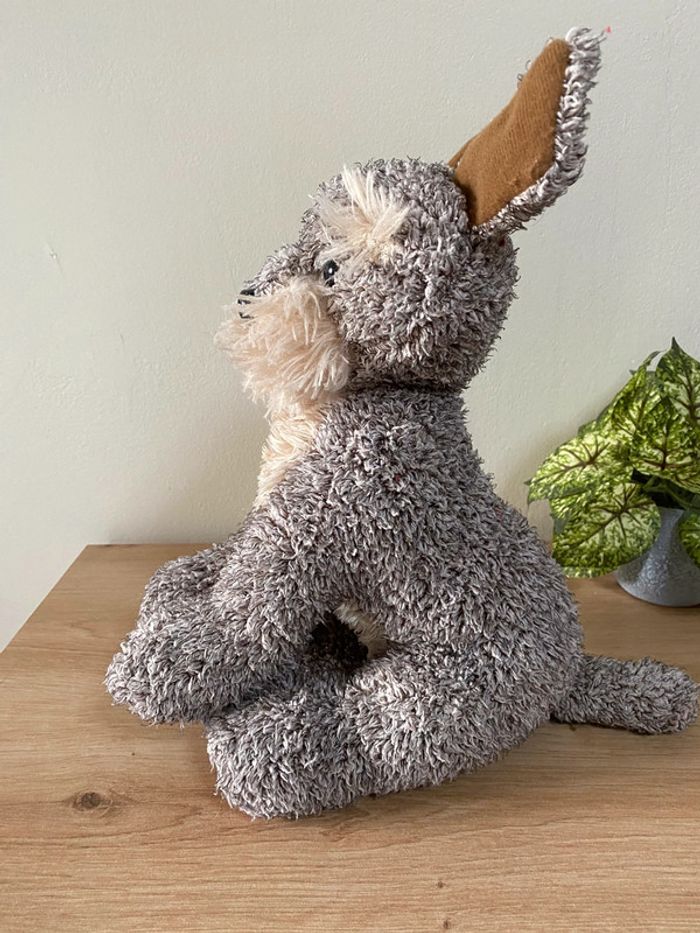 Doudou peluche chien Schnell gris marron les petites Marie - photo numéro 2