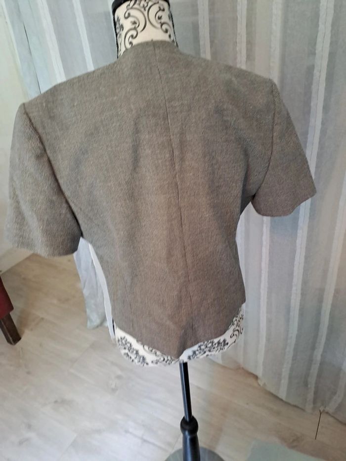 Veste courte grise Caroll T42 - photo numéro 3